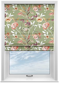 Abigail, Sage - Twist&Fit Roman Blind
